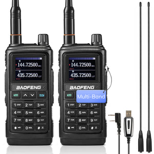 UV-17R Plus Multi-Band Radio 2 pcs [Long Antenna Set] Baofeng