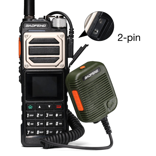 BS-UV25 Tactical Speaker Mic with UV-25 radio