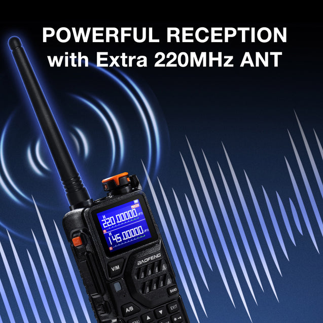 K5 Plus POWERFUL RECEPTIONwith Extra 220MHZ ANT