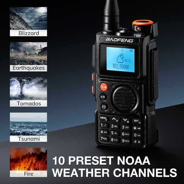 10 preset NOAA weather channels