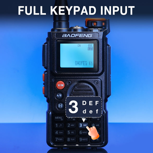 Full keypad input function