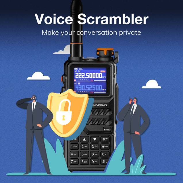 K5 PLUS voice scrambler function