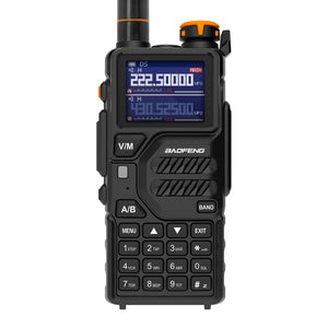 Front view of the K5 PLUS 10W Tri-Band Radio