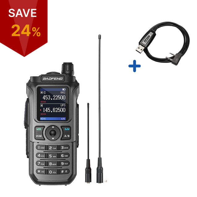 UV-21R 6W Tri-Band Radio [Long Antenna Set]