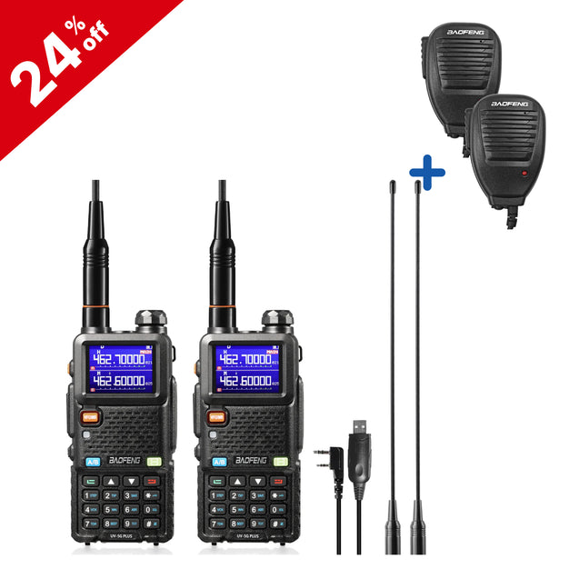 UV-5G Plus 5W GMRS Radio [1 Pair]