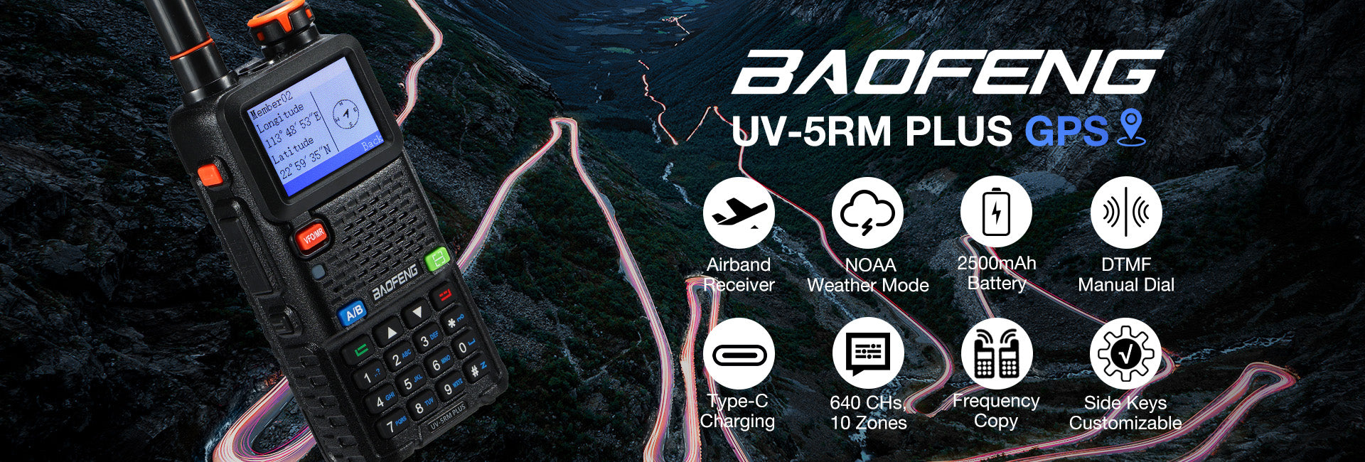 Baofeng UV-5RM Plus GPS