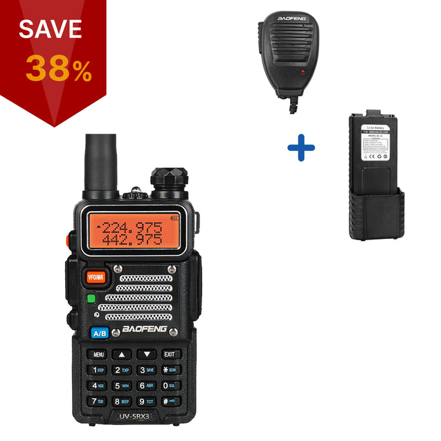 UV-5RX3 5W Tri-band 2M Radio